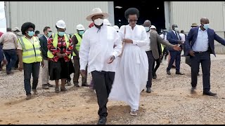 Museveni amp Daughter launch Refinery Plant in South Western Uganda [upl. by Noislla]