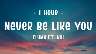 1 HOUR  Lyrics Flume  Never Be Like You ft Kai [upl. by Treblig]