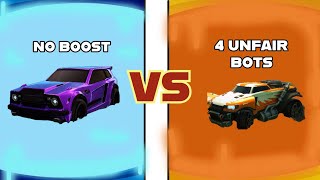 ONE Champ 2 WITHOUT BOOST Vs 4 UNFAIR Bots Whos Better [upl. by Eliseo979]