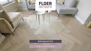 Walvisgraat PVC vloer  Orka Onbehandeld  Floer Inspiratie  XL visgraat PVC [upl. by Sylvie]