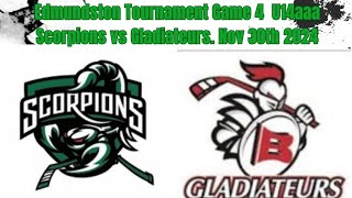 Edmundston Tournament Game 4 U14AAA Scorpions vs Gladiateurs Nov 30th 2024 [upl. by Adnat]