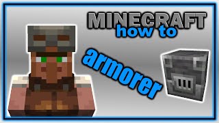 Complete Guide to Armorer Villager Trades  Easy Minecraft Villager Guide [upl. by Pitzer]