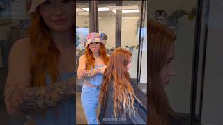 Red Hair to Blonde transformation hair hairstylist blondehair haircut [upl. by Flodnar]