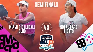 Miami Pickleball Club vs SoCal Hard Eights  Challenger SF 2 Match 1  Vulcan MLP Orlando Playoffs [upl. by Ttehc]