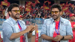 Venkatesh Celebrating Aadi Saikumars Back to Back Wickets vs Kerala Strikers  CCL [upl. by Nogam141]