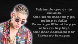 EL AMANTE Remix Nicky Jam ft Ozuna y Bad Bunny LETRA [upl. by Primavera]