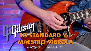 Gibson SG Standard 61 Maestro Vibrola [upl. by Eintirb]