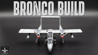 VERY COMPLEX AIRCRAFT MODEL BUILD WELL DESIGNED KIT  OV10A Bronco ICM 172 wResKits [upl. by Fidellia]