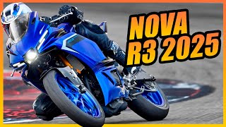 NOVA YAMAHA R3 2025 É LANÇADA E FICOU SENSACIONAL MOTO ESPORTIVA PARA INICIANTES [upl. by Wilkey439]