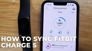 How to Sync Fitbit Charge 5 [upl. by Descombes]