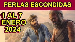 PERLAS ESCONDIDAS de esta semana respuestas CORTAS JOB CAPITULO 3233 1 al 7 ENERO 2024 [upl. by Andras]