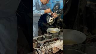 How to Fit Pistons in a Truck Diesel Engine automobile machine skills [upl. by Marra]