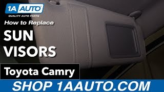 How to Replace Sun Visors 0611 Toyota Camry [upl. by Ellehcyar]