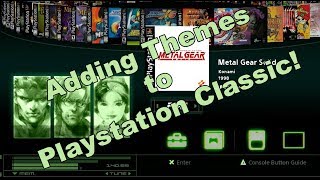 HOW TO  Add themes to Playstation Classic Metal Gear Solid theme for BleemSync [upl. by Temirf]