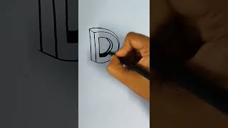 easy3d letter D every thing do please like 👍👍👍❤️❤️❤️ and subscribe 🙏🙏🙏 friends thank you so much [upl. by Dilan]