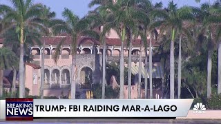 MarALago raided by FBI agents according to Trump [upl. by Euqinom]