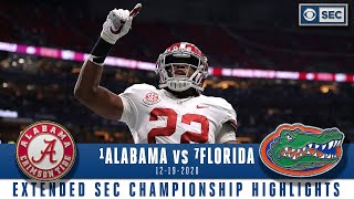 SEC Championship Extended Highlights 1 Alabama Crimson Tide vs 7 Florida Gators  CBS Sports HQ [upl. by Ennovyahs848]