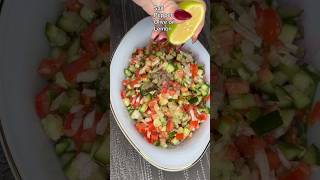 The easiest delicious Salad shirazi salad persian salad shorts asmr viralshorts [upl. by Ellehcram]