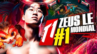 T1 ZEUS  LE 1 MONDIAL JOUE LE PIRE SKILL MATCH UP DE GNAR EN PRO  T1 vs NS [upl. by Ahsenik]