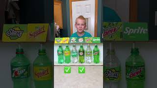 Green Soda Taste Test  with a Twist short game prank family [upl. by Rosinski]