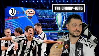 JUVENTUS PSV 31 😍 MATCH DE FOLIE POUR LE RETOUR DE LA JUVE CHAMPIONS LEAGUE YILDIZ À LA DEL PIERO [upl. by Aniahs]