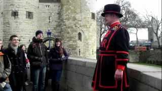 TOWER OF LONDON BEEFEATERS Yeoman Warder tour [upl. by Aneert309]