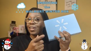 WALMART BEAUTY BOX WINTER V2 Unboxing seasonedbeauties walmartbeautybox [upl. by Llerroj]