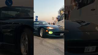 Crazy Dodge Viper RT10 burnout at a car meet🔥 carspotting dodge dodgeviper [upl. by Kele748]