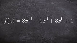 Determine end behavior of a polynomial [upl. by Jan]