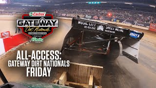 Behind The Pyro Engine Heat amp Fence Repair  AllAccess Friday At The Gateway Dirt Nationals [upl. by Elehcim]