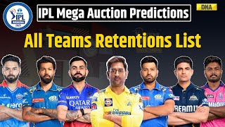 IPL 2025 Retention List Check List Of All The Retained Players Ahead Of The IPL Mega Auction 2025 [upl. by Ailahk817]