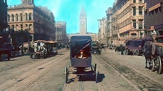 San Francisco 1906 New Version in Color VFX60fps Remastered wsound design added [upl. by Arait]