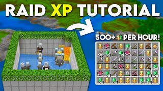 Raid Farm Minecraft Bedrock 121 Tutorial MCPEXboxPS4Nintendo SwitchWindows10 [upl. by Solracnauj937]