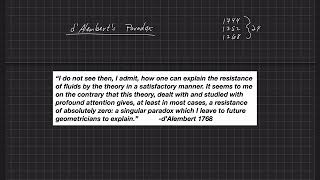 Fundamentals of Aerodynamics  Additional Topics  dAlemberts Paradox [upl. by Halyk]