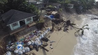 Exclusive aerial footage shows damage to North Shore homes [upl. by Ignatius597]