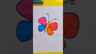 How to draw a beautiful butterfly shorts butterfly art drawing trending creative [upl. by Rebliw]