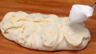 Add sour cream to the dough and youll be amazed at the results Delicious flatbread [upl. by Arriet]