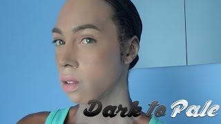 Black to White Transformation Race change makeup [upl. by Dominik516]