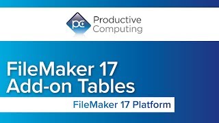 FileMaker 17 AddOn Tables [upl. by Hank194]