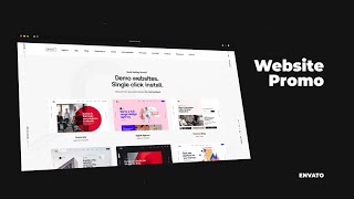 Website Design Template Video Promotion  After Effects Template [upl. by Esor]