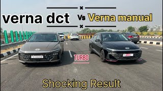 Verna turbo Dct vs Verna turbo manual [upl. by Annailuj]