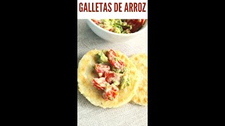 GALLETAS de ARROZ CASERAS 👉Muy fáciles de hacer short [upl. by Flemming223]