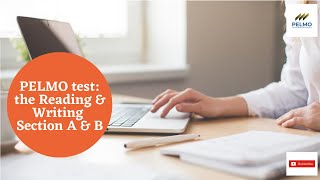 How to do Section A amp B of Reading amp Writing test on the PELMO assessment [upl. by Yelnoc280]