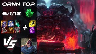 TOP Ornn vs Yasuo  EU Grandmaster Patch 1419 [upl. by Adnirem]