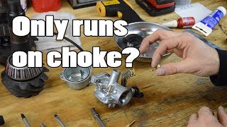 WHY your motorcycle only runs on CHOKE [upl. by Aihtniroc]