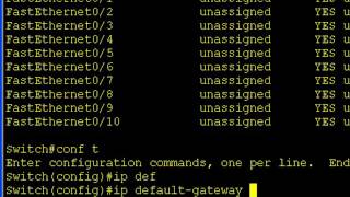 22 How to Configure a Switch IP Address [upl. by Aneleiram]