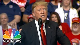 President Donald Trump Swears At Rally Accusing Democrats Of Ridiculous Bull  NBC News [upl. by Diamante]