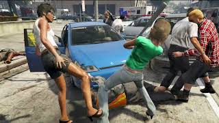 GTA FUNNY NPC FIGHTS Vol41 censored [upl. by Rede]