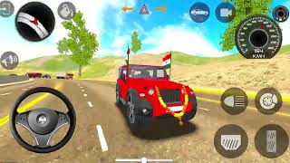 Dollar Song Modified 😈 Mahindra yellow Thar  Indian Car Simulator 3D  Car Game 3D [upl. by Ymiaj]