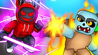 Becoming the STRONGEST in The Strongest Battlegrounds ROBLOX [upl. by Ennaimaj324]